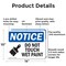 Signmission Do Not Touch Wet Paint, 14 in W x Rectangle, Aluminum OS-2PACK-NS-A-1014-L-11390 - alternate 2